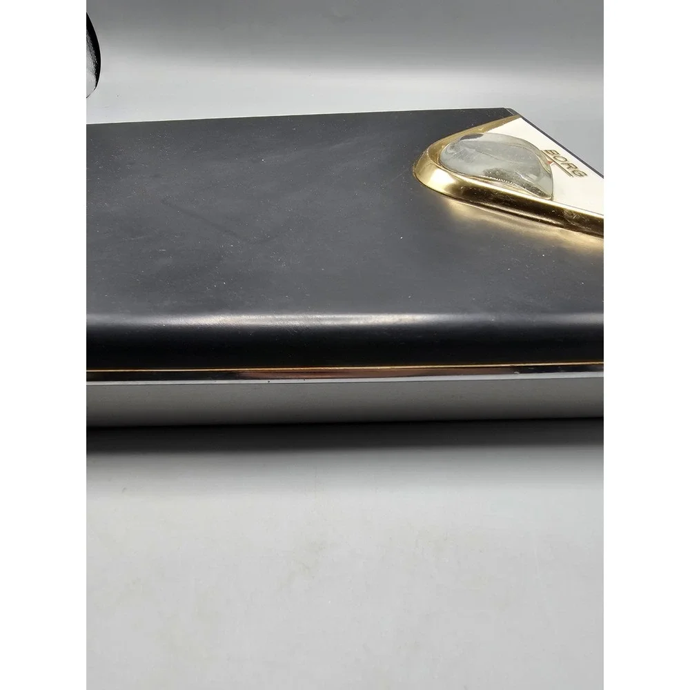 Vintage MCM‎ Borg Flight Bathroom Scale Made In USA Black Brass